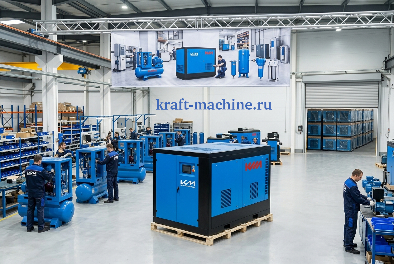 Завод Кraftmachine оснащен современным оборудованием